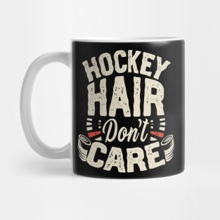 Hockey hair don't care Mug